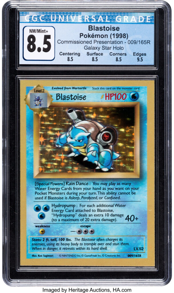 Blastoise Galaxy Star Holo della Commission Presentation